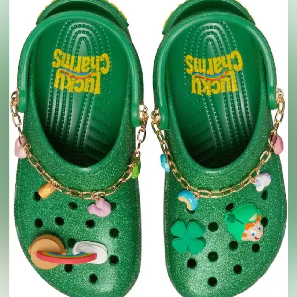 NWT Lucky Charms crocs